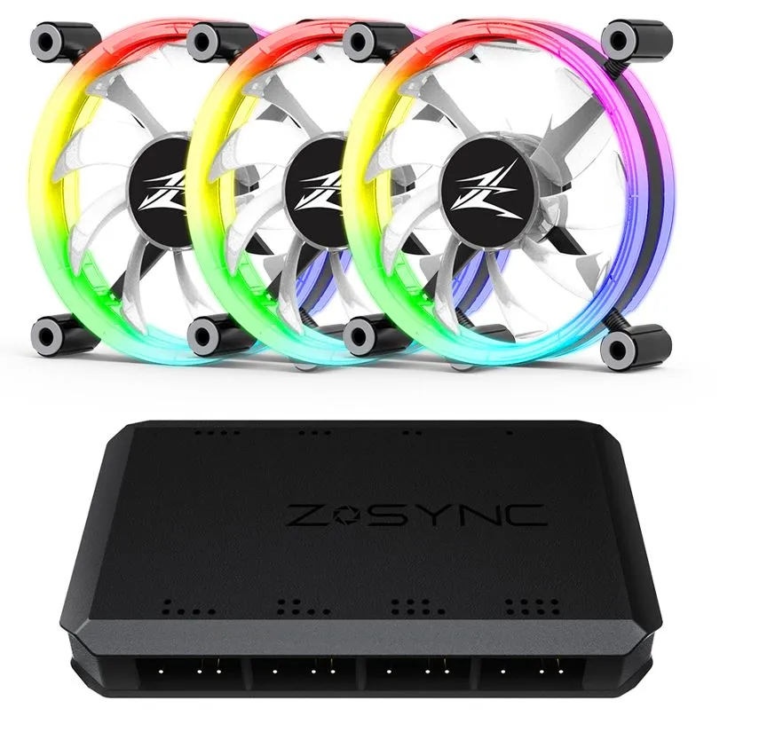 mobilux-zm-lf120a3 Zalman ZM-LF120A3 120mm ARGB 3-Packs
