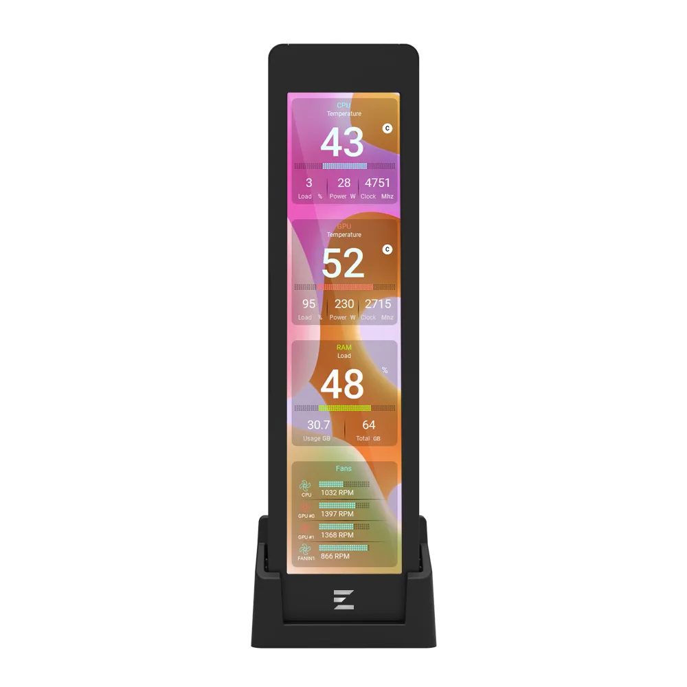 mobilux-zm-mf916-black Zalman ZM-MF916, Sensor Panel Display, Black