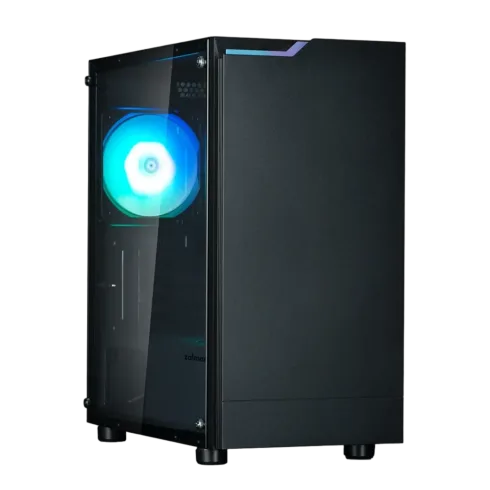 Zalman T4 Plus Black  Mini Tower Case, 120mm ARGB Fan x1