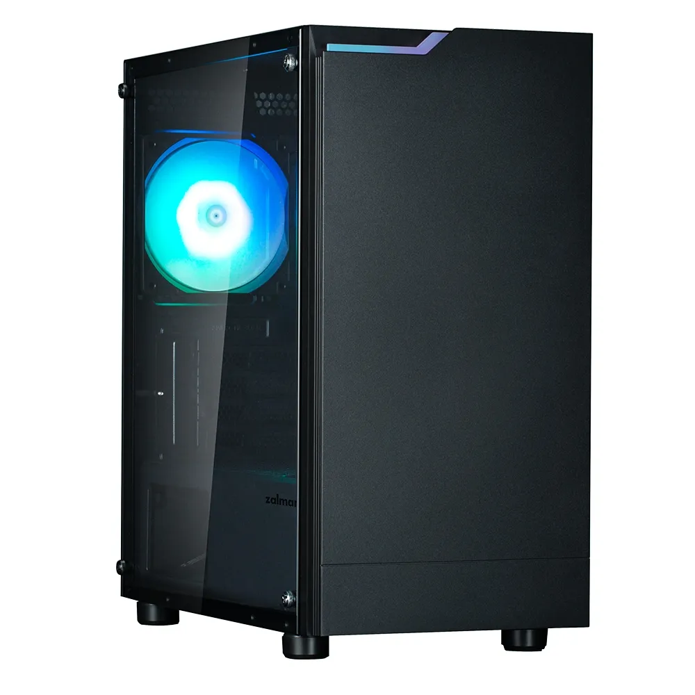 mobilux-zm-t4-plus-black Zalman T4 Plus Black Mini Tower Case, 120mm ARGB Fan x1