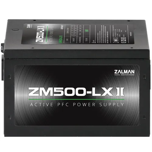 mobilux-zm500-lxii Zalman ZM500-LXII 500W, Active PFC, 85%