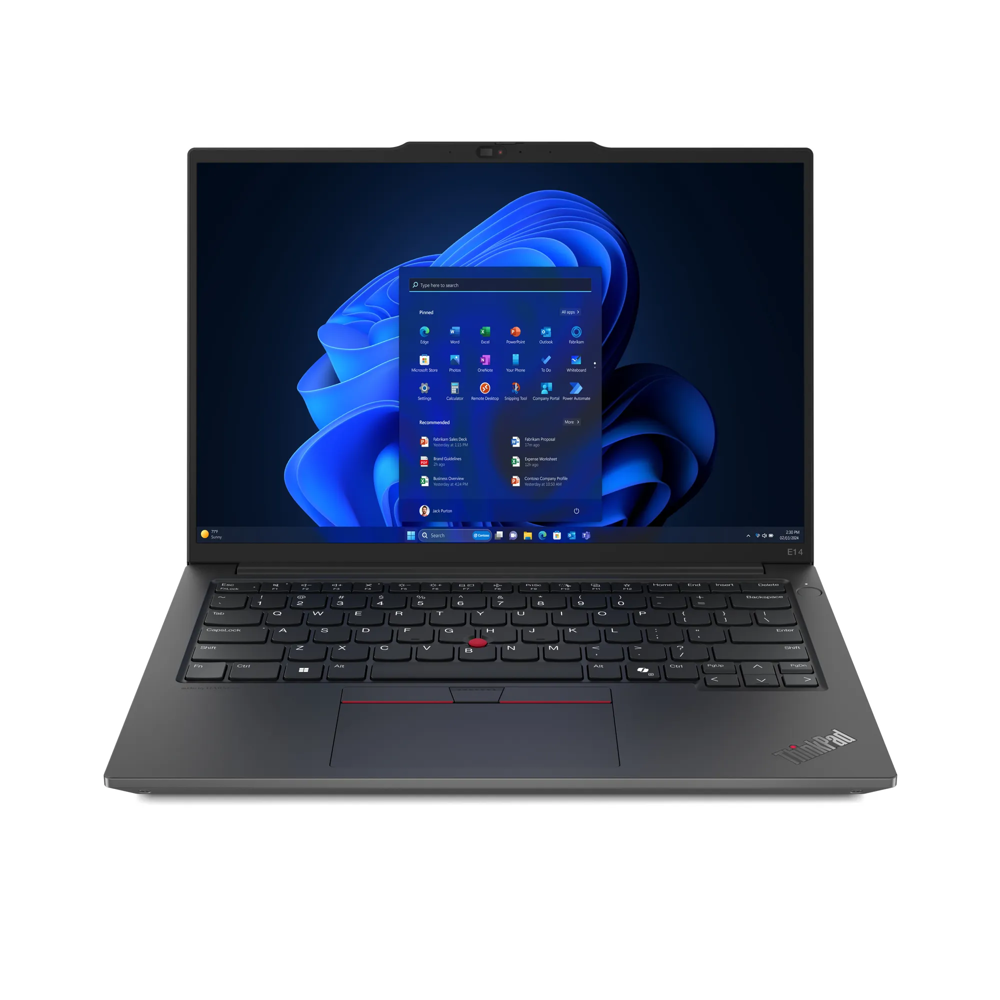 td-21m3000nus Lenovo ThinkPad E14 Gen 6 Ryzen™ 5 7535U 256GB SSD 16GB 14″ WUXGA (1920×1200) IPS WIN11 Pro BLACK Backlit Keyboard FP Reader 1YW