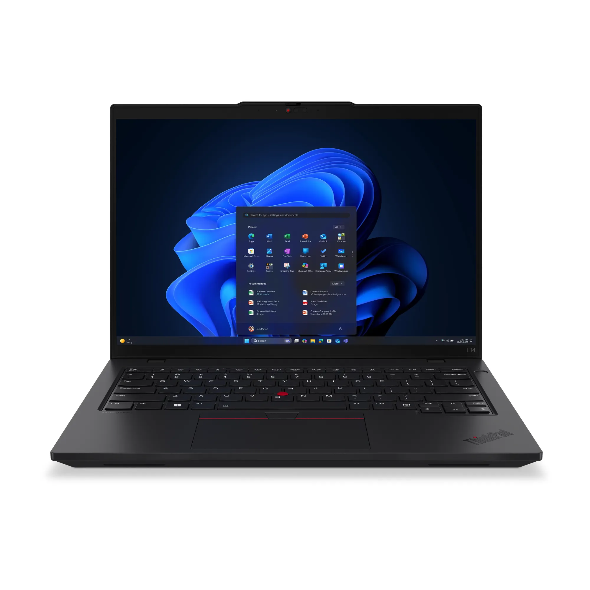 td-21s6003pus Lenovo ThinkPad L14 Gen 6, Ultra 7 255U, 16GB, 512GB SSD, Intel Graphics, Webcam, BT, 14″ WUXGA (1920×1200), IPS, Touch, W11Home. 1YW