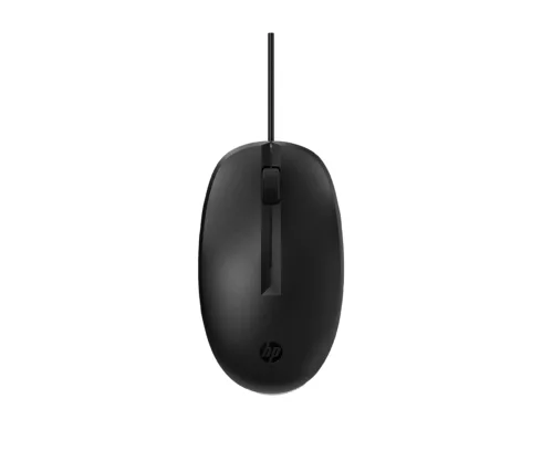 HP 128 USB Wired Laser Mouse, Sanitizable – Black