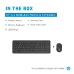 HP 330 Wireless Mouse Keyboard Combo – Black – US ENG