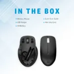 HP 435 Wireless Mouse – Multi-Device, Dual-Mode – Black, Left handed