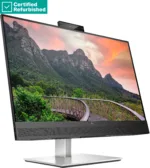 HP RENEW RENEW SILVER HP E27m G4 QHD Charging Conferencing Monitor – 27″ 2560×1440 QHD 300-nit 75Hz AG, IPS, USB-C(65W)/HDMI/DisplayPort/DisplayPort-out, 4x USB-A, speakers, 5MP webcam, RJ-45 LAN, height adjustable/tilt/swivel/pivot, 1 years