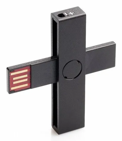 PLUSS-ID +ID Smart Card Reader black, BLISTER