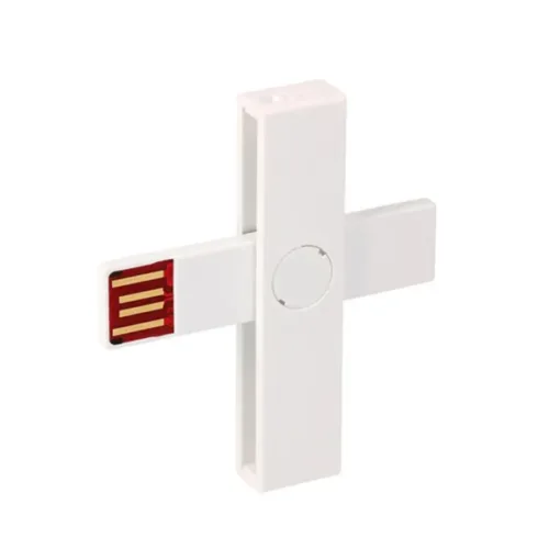 PLUSS-ID +ID Smart Card Reader white, BLISTER