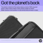 HP Executive 14 Laptop Sleeve, Water Resistant, Bluetooth tracker Pocket – Black, Grey