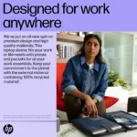 HP Executive 14 Laptop Sleeve, Water Resistant, Bluetooth tracker Pocket – Black, Grey