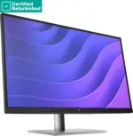 HP RENEW RENEW SILVER HP E27q G5 QHD Monitor – 27″ 2560×1440 QHD 350-nit 75Hz AG, IPS, HDMI/DisplayPort, 4x USB-A, height adjustable/tilt/swivel/pivot, 1 years