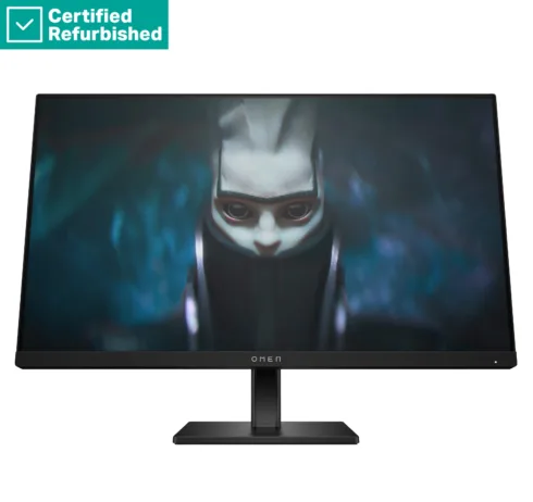HP RENEW RENEW GOLD OMEN by HP 24 FHD Gaming Monitor – 23.8″ 1920×1080 FHD 300-nit 165Hz AG, IPS, 2x HDMI/DisplayPort, height adjustable/tilt/pivot, 1 years