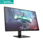 HP RENEW RENEW SILVER OMEN by HP 27k UHD Gaming Monitor – 27″ 3840×2160 UHD 400-nit 144 Hz AG, IPS, USB-C/2x HDMI/DisplayPort, 2x USB-A, speakers, height adjustable/tilt/pivot, 1 years