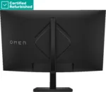 HP RENEW RENEW GOLD OMEN by HP 32c Curved Gaming Monitor – 31.5″ 2560×1440 QHD 400-nit 165Hz AG, Curved, VA HDR 400, 2x HDMI/DisplayPort, height adjustable/tilt, 1 years