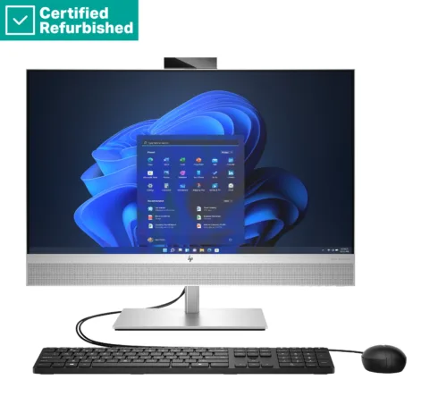 HP RENEW RENEW SILVER HP Elite 870 G9 AIO All-In-One 27 – i5-13500, 16GB, 512GB SSD, 27 QHD Non-Touch AG, WiFi, Height Adjustable, Win 11 Pro, 1 years