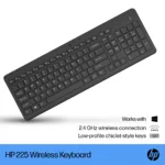 HP 225 Wireless Keyboard, spill resistant – Black – US ENG