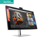 HP RENEW RENEW SILVER HP 727pm Series 7 Pro 4K Conferencing Monitor – 27″ 3840×2160 UHD 400-nit 60Hz AG, IPS Black HDR 400, USB-C(100W/15W)/HDMI/DP Daisy-Chain, 5x USB-A, speakers, 5MP webcam, RJ-45 LAN, height adjustable/tilt/swivel/pivot, 1 years