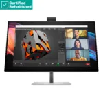 HP RENEW RENEW SILVER HP 727pm Series 7 Pro 4K Conferencing Monitor – 27″ 3840×2160 UHD 400-nit 60Hz AG, IPS Black HDR 400, USB-C(100W/15W)/HDMI/DP Daisy-Chain, 5x USB-A, speakers, 5MP webcam, RJ-45 LAN, height adjustable/tilt/swivel/pivot, 1 years
