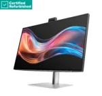 HP RENEW RENEW SILVER HP 727pm Series 7 Pro 4K Conferencing Monitor – 27″ 3840×2160 UHD 400-nit 60Hz AG, IPS Black HDR 400, USB-C(100W/15W)/HDMI/DP Daisy-Chain, 5x USB-A, speakers, 5MP webcam, RJ-45 LAN, height adjustable/tilt/swivel/pivot, 1 years