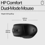 HP 685 Comfort Dual-Mode Keyboard and Mouse Combo, spill resistant – Black – US ENG