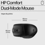 HP 685 Comfort Wireless Mouse – Dual-Mode, Programmable, 4-way scrolling, spill resistant – Black