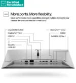 HP RENEW RENEW GOLD HP 724pf Series 7 Pro FHD Monitor – 23.8″ 1920×1080 FHD 300-nit 100Hz AG, IPS, HDMI/DisplayPort/DisplayPort-out, 4x USB-A, No, height adjustable/tilt/swivel/pivot, 1 years (replaces Z24f G3)
