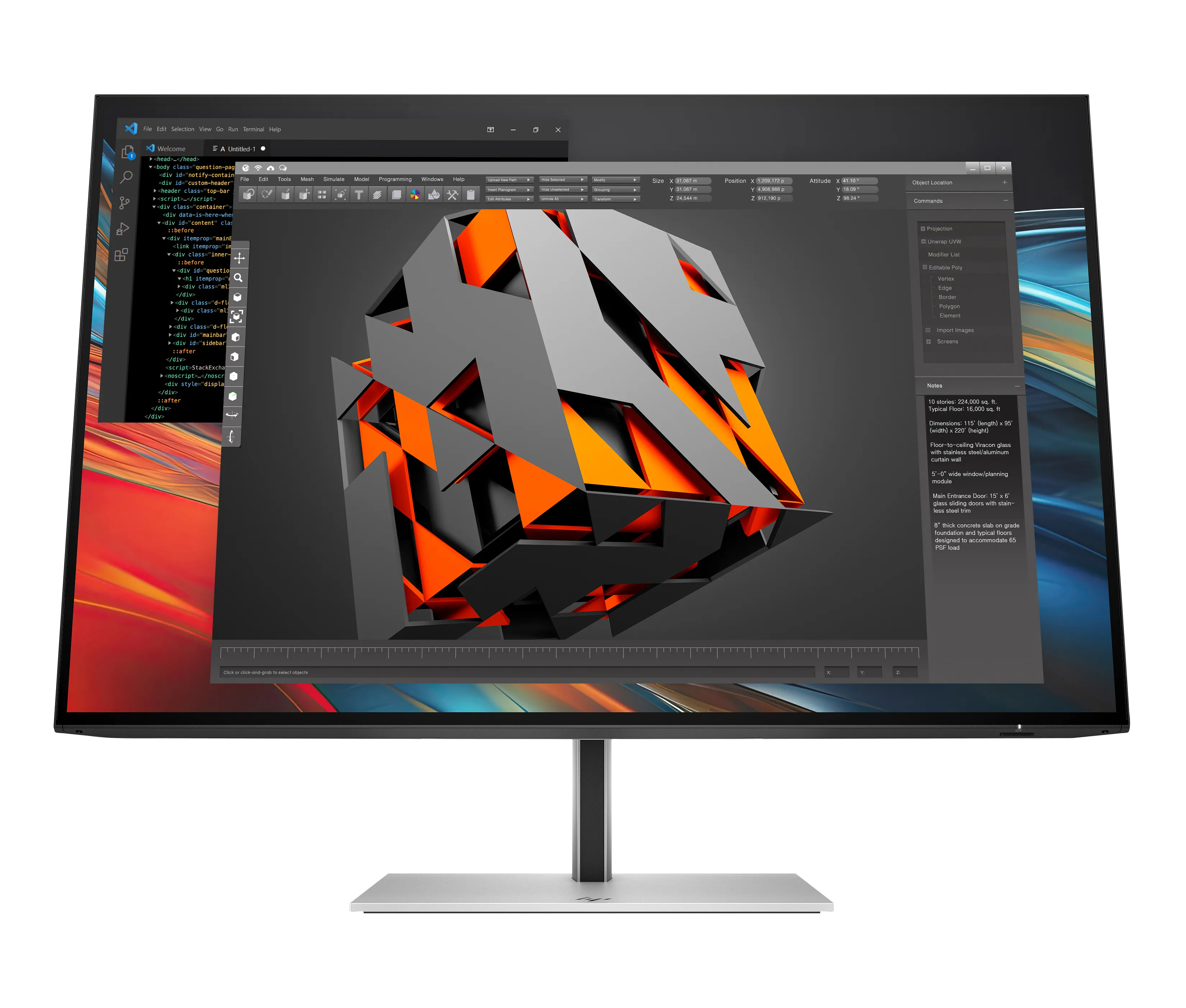 td-8x534aaabb HP 724pn Series 7 Pro WUXGA Monitor – OPENBOX – 24″ 1920×1200 WUXGA 350-nit 100Hz AG, IPS, HDMI/DisplayPort Daisy-Chain, 4x USB-A, height adjustable/tilt/swivel/pivot, 3 years (replaces Z24n G3)