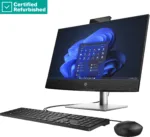 HP RENEW RENEW SILVER HP Pro 440 G9 AIO All-In-One – i7-13700T, 16GB, 512GB SSD, 23.8 FHD Non-Touch AG, Height Adjustable, USB Mouse, Win 11 Pro, 1 years