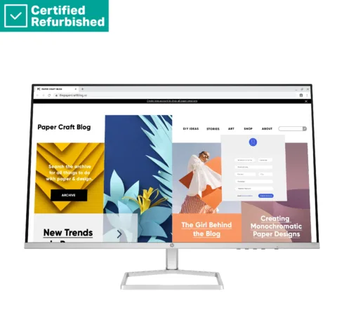 HP RENEW RENEW GOLD HP 532sf Series 5 FHD Monitor – 31.5″ 1920×1080 FHD 300-nit 100Hz AG, VA, 2x HDMI/VGA, tilt, 1 years