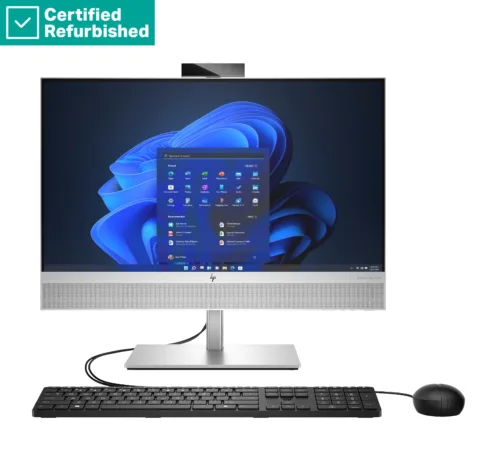 HP RENEW RENEW SILVER HP Elite 840 G9 AIO All-In-One 24 – i5-14500, 16GB, 512GB SSD, 23.8 FHD Non-Touch AG, Height Adjustable, USB Mouse, Win 11 Pro, 1 years