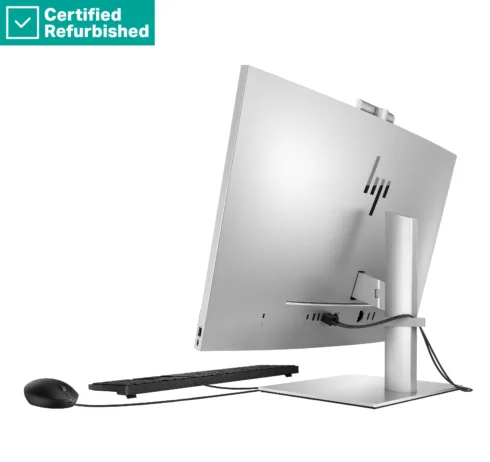 HP RENEW RENEW SILVER HP Elite 870 G9 AIO All-In-One 27 – i7-14700, 32GB, 1TB SSD, 27 QHD Non-Touch AG, Height Adjustable, USB Mouse, Win 11 Pro, 1 years