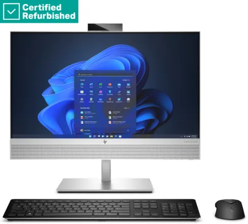 HP RENEW RENEW SILVER HP Elite 840 G9 AIO All-In-One 24 – i7-14700, 16GB, 512GB SSD, 23.8 FHD Non-Touch AG, VESA/Height Adjustable, Win 11 Pro, 1 years