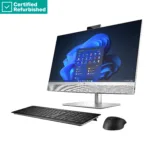 HP RENEW RENEW SILVER HP Elite 870 G9 AIO All-In-One 27 – i7-14700, 16GB, 512GB SSD, 27 FHD Non-Touch AG, Height Adjustable, FPR, Win 11 Pro, 1 years