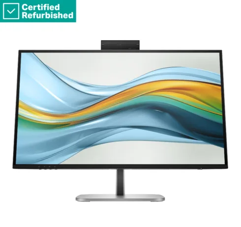 HP RENEW RENEW GOLD HP 527pm Series 5 Pro QHD Conferencing Monitor - 27" 2560x1440 QHD 350-nit 100Hz AG, IPS, USB-C(100W/15W)/HDMI/DP Daisy-Chain, 3x USB-A, speakers, webcam, RJ-45 LAN, height adjust/tilt/swivel/pivot, 1 years (replaces E27m)