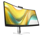 HP 534pm Series 5 Pro WQHD USB-C Curved Conferencing PVC Free Monitor – 34″ 3440×1440 WQHD 400-nit AG, VA, USB-C(100W/15W)/HDMI/DisplayPort, 3x USB-A, speakers, 5MP webcam, RJ-45 LAN, height adjustable/tilt/swivel, 3 years (replaces E34m)