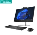 HP RENEW RENEW GOLD HP Pro 440 G9 AIO All-In-One 24 – i7-12700T, 16GB, 512GB SSD, Radeon RX 6300M 2GB, 23.8 FHD Non-Touch AG, DVD-RW, Height Adjustable, Win 11 Pro, 1 years