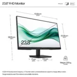 HP 324pv Series 3 Pro FHD Monitor – 24″ 1920×1080 FHD 250-nit 100Hz AG, VA, HDMI/VGA, tilt, 3 years (replaces P24v)