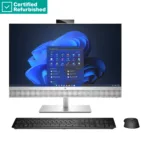 HP RENEW RENEW SILVER HP Elite 870 G9 AIO All-In-One 27 – i7-14700, 16GB, 512GB SSD, 27 QHD Touch AG, Height Adjustable, Win 11 Pro, 1 years