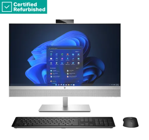 HP RENEW RENEW SILVER HP Elite 870 G9 AIO All-In-One 27 – i7-14700, 16GB, 512GB SSD, 27 QHD Touch AG, Height Adjustable, Win 11 Pro, 1 years