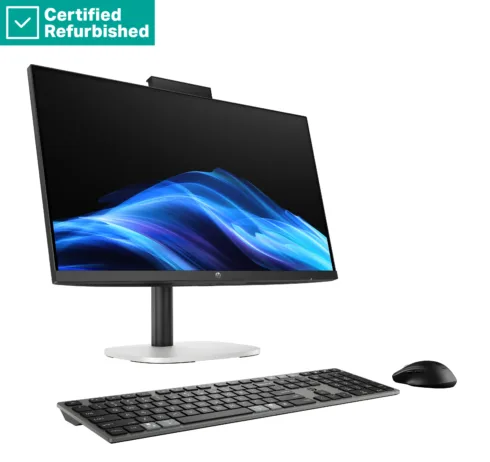 HP RENEW RENEW SILVER HP ProStudio 4 AIO All-In-One 24 – Ultra 5-235, 32GB, 512GB SSD, 23.8 FHD Touch AG, Height Adjustable, USB Mouse, Win 11 Pro, 1 years