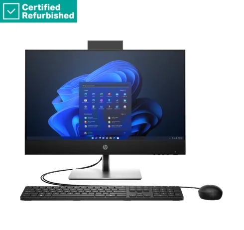 HP RENEW RENEW SILVER HP Pro 440 G9 AIO All-In-One – i5-14500T, 16GB, 512GB SSD, 23.8 FHD Non-Touch AG, Height Adjustable, DVD-RW, USB Mouse, Win 11 Pro, 1 years