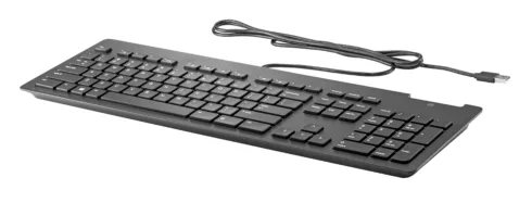 HP Slim v2 USB Wired Keyboard – Smartcard – Black – US ENG