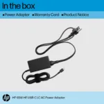 HP 65W USB-C AC LC Power Adapter Notebook Charger, Halogen Free