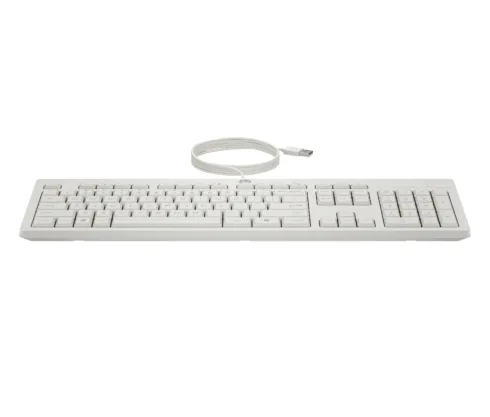 HP 225 G2 USB Wired Mouse Keyboard Combo, Copilot Key – Cashmere White – ESTONIAN