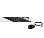 HP 225 G2 USB Wired Mouse Keyboard Combo, Copilot Key, spill resistant – Black – US ENG