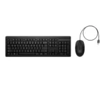 HP 225 G2 USB Wired Mouse Keyboard Combo, Copilot Key, spill resistant – Black – US ENG