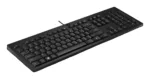 HP 125 G2 USB Wired Keyboard, Sanitizable, Copilot Key – Black – US ENG