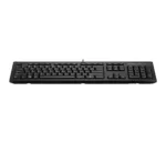 HP 125 G2 USB Wired Keyboard, Sanitizable, Copilot Key – Black – US ENG