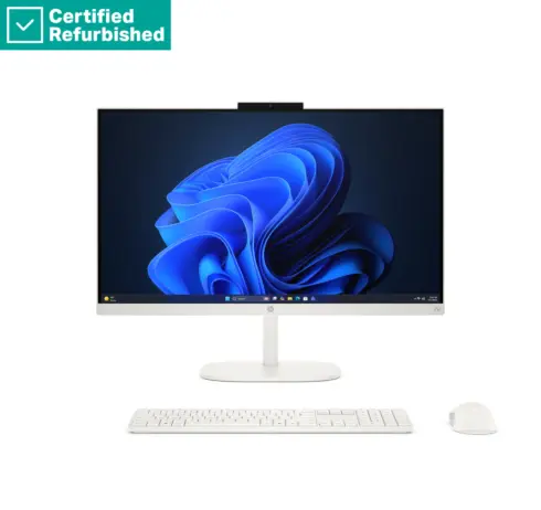 HP RENEW RENEW GOLD HP ProStudio 2 G2i AIO All-in-One 24 – i5-120U, 16GB, 512GB SSD, 23.8 FHD Non-Touch AG, Fixed Stand, USB Mouse, Ceramic White, Win 11 Pro, 1 years